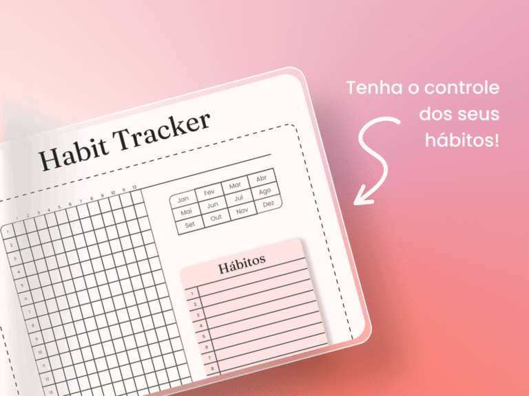 Habit tracker para imprimir: dicar rápidas + template gratuito